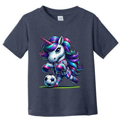 Unicorn Soccer Team Player Toddler T-Shirt
