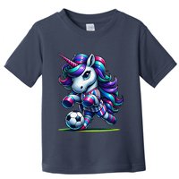 Unicorn Soccer Team Player Toddler T-Shirt