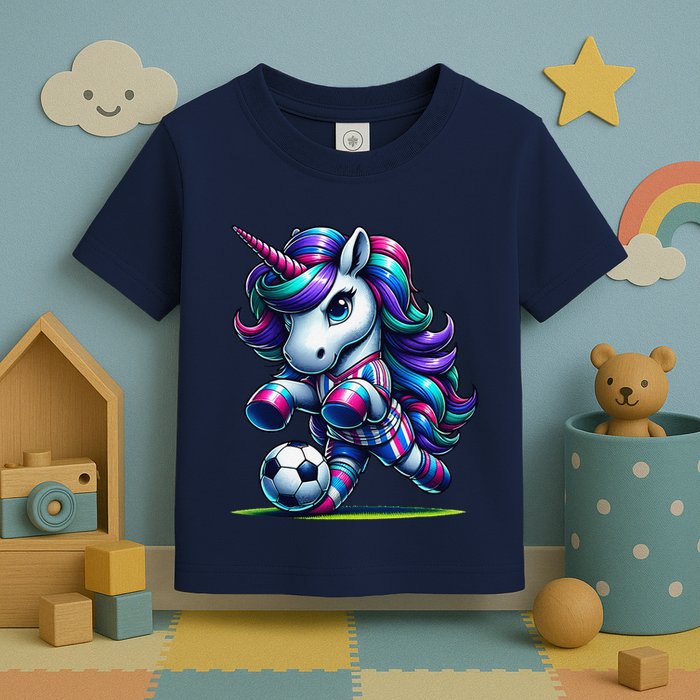Unicorn Soccer Team Player Toddler T-Shirt