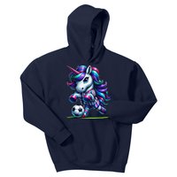 Unicorn Soccer Team Player Kids Hoodie