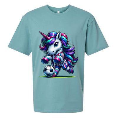 Unicorn Soccer Team Player Sueded Cloud Jersey T-Shirt