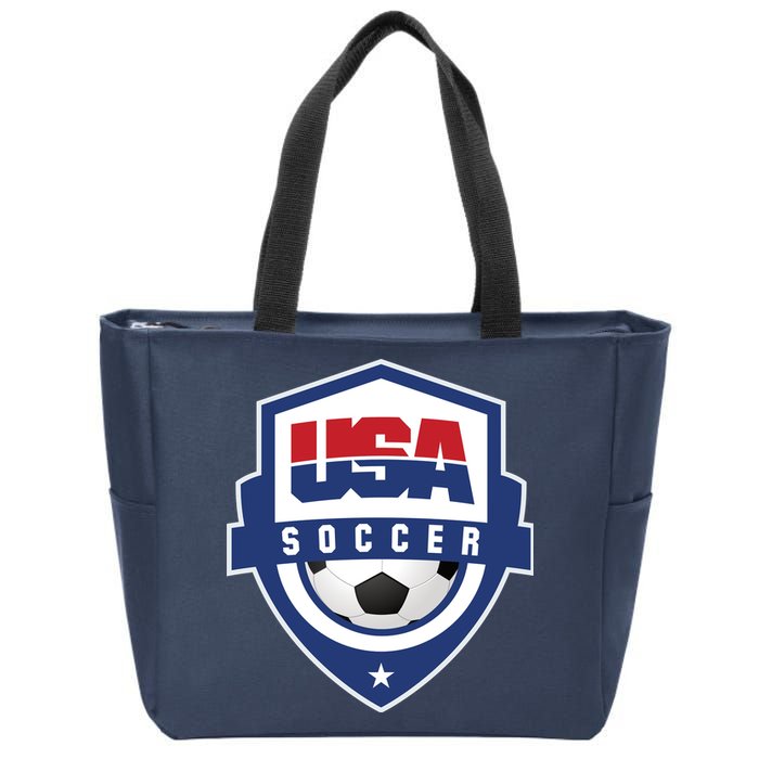 US Soccer Team USA Zip Tote Bag