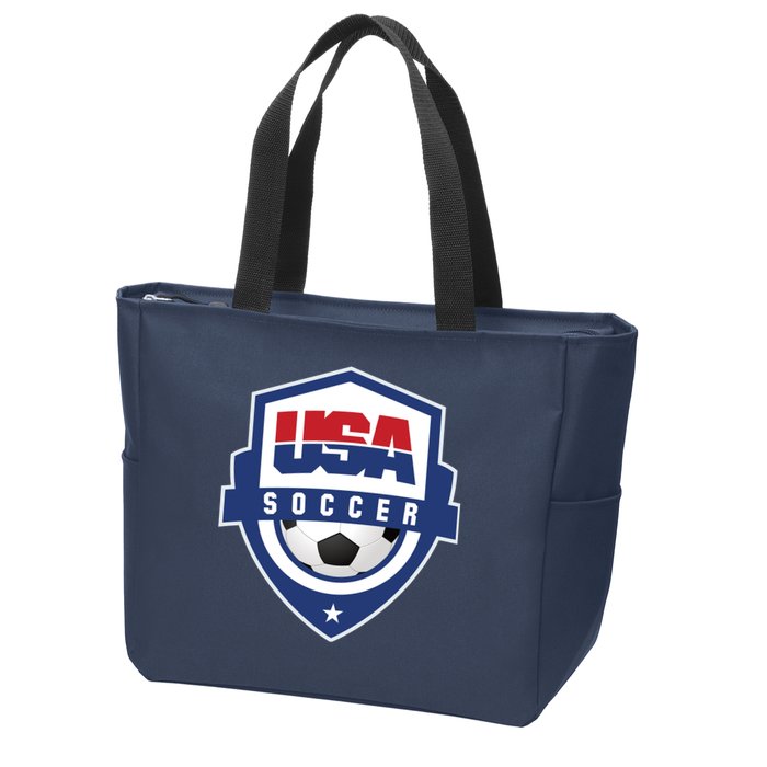 US Soccer Team USA Zip Tote Bag