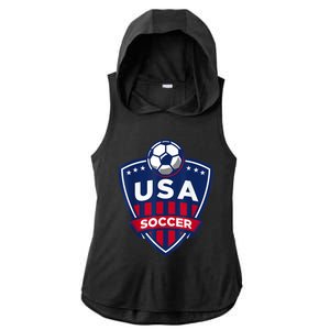 USA Soccer Team Support The Team Shirt USA Flag Football TShirt Ladies PosiCharge Tri-Blend Wicking Draft Hoodie Tank