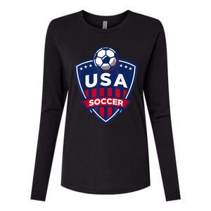 USA Soccer Team Support The Team Shirt USA Flag Football TShirt Womens Cotton Relaxed Long Sleeve T-Shirt