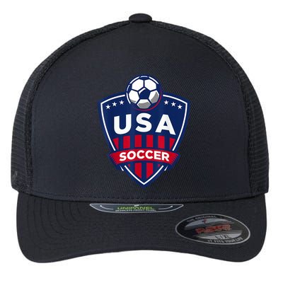 USA Soccer Team Support The Team Shirt USA Flag Football TShirt Flexfit Unipanel Trucker Cap