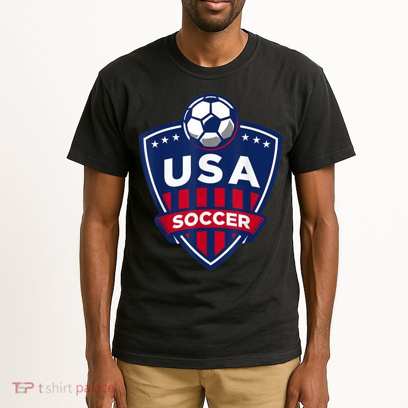 USA Soccer Team Support The Team Shirt USA Flag Football TShirt Tall T-Shirt