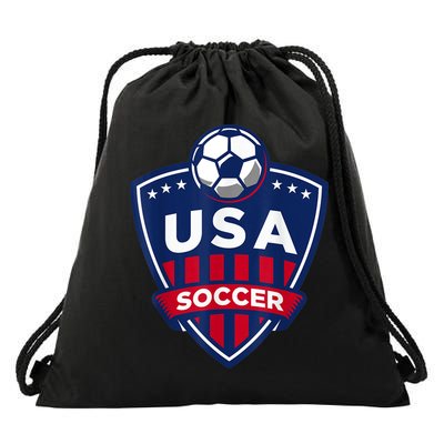 USA Soccer Team Support The Team Shirt USA Flag Football TShirt Drawstring Bag