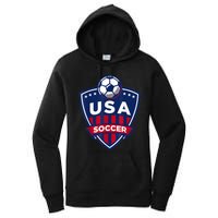 USA Soccer Team Support The Team Shirt USA Flag Football TShirt Women's Pullover Hoodie