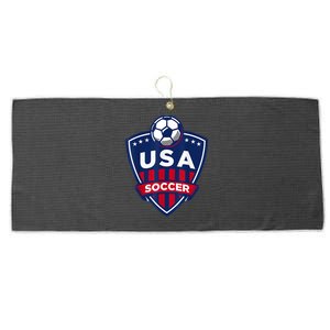 USA Soccer Team Support The Team Shirt USA Flag Football TShirt Large Microfiber Waffle Golf Towel