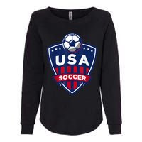 USA Soccer Team Support The Team Shirt USA Flag Football TShirt Womens California Wash Sweatshirt