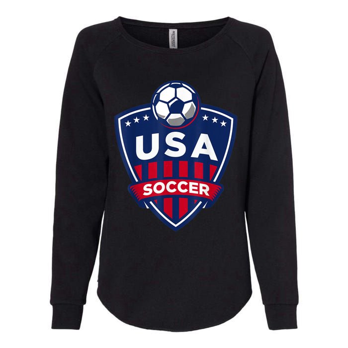 USA Soccer Team Support The Team Shirt USA Flag Football TShirt Womens California Wash Sweatshirt