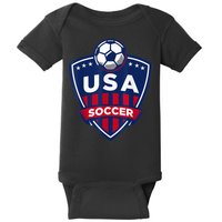 USA Soccer Team Support The Team Shirt USA Flag Football TShirt Baby Bodysuit