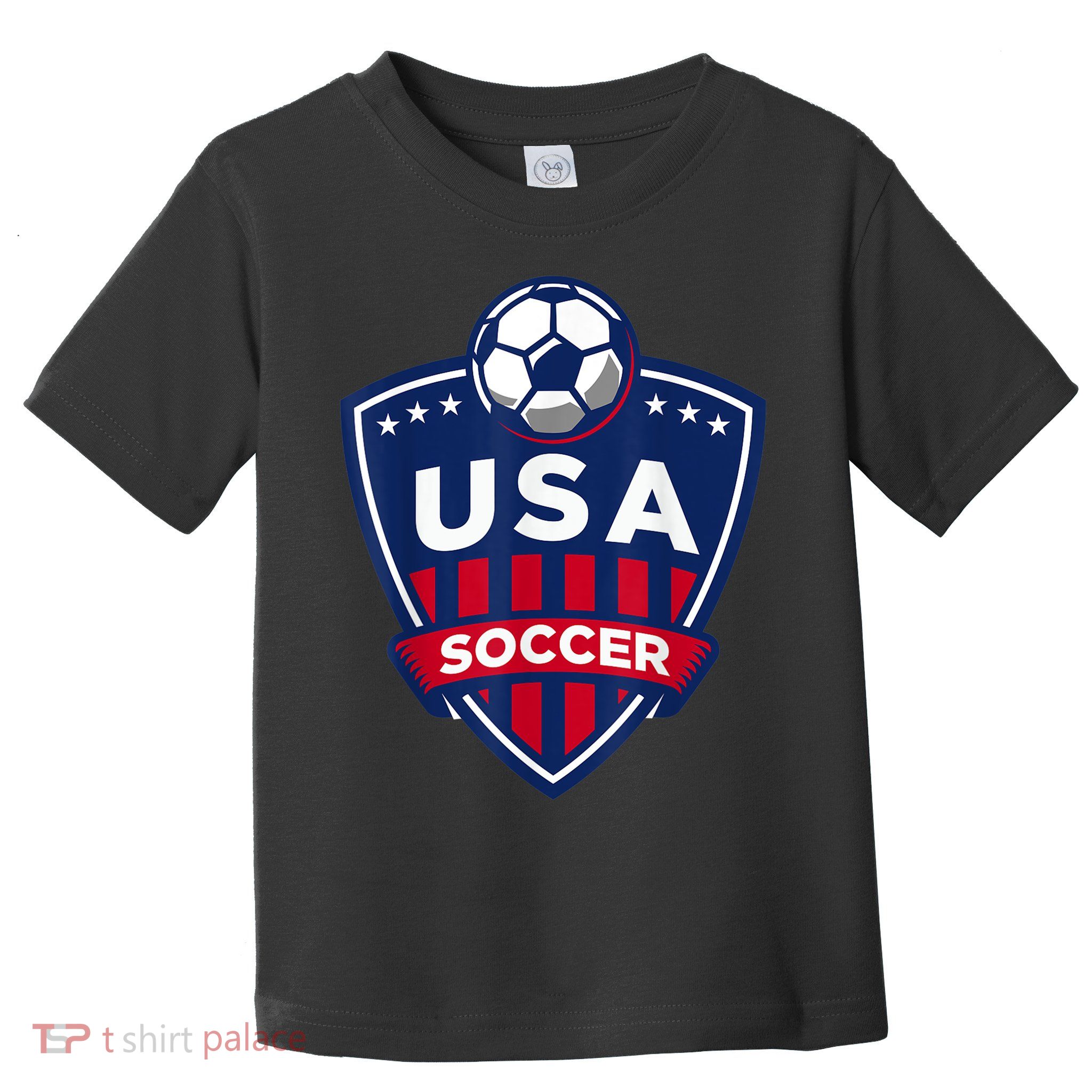 USA Soccer Team Support The Team Shirt USA Flag Football TShirt Toddler T-Shirt