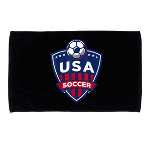 USA Soccer Team Support The Team Shirt USA Flag Football TShirt Microfiber Hand Towel