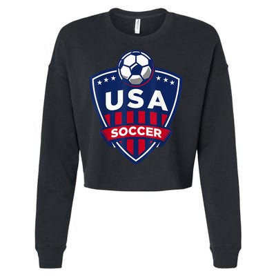 USA Soccer Team Support The Team Shirt USA Flag Football TShirt Cropped Pullover Crew
