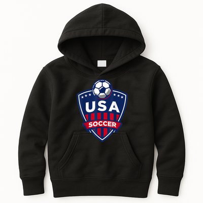 USA Soccer Team Support The Team Shirt USA Flag Football TShirt Kids Hoodie