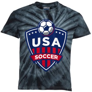 USA Soccer Team Support The Team Shirt USA Flag Football TShirt Kids Tie-Dye T-Shirt