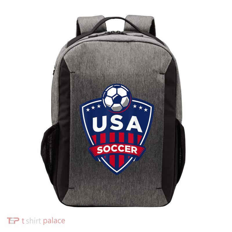 USA Soccer Team Support The Team Shirt USA Flag Football TShirt Vector Backpack