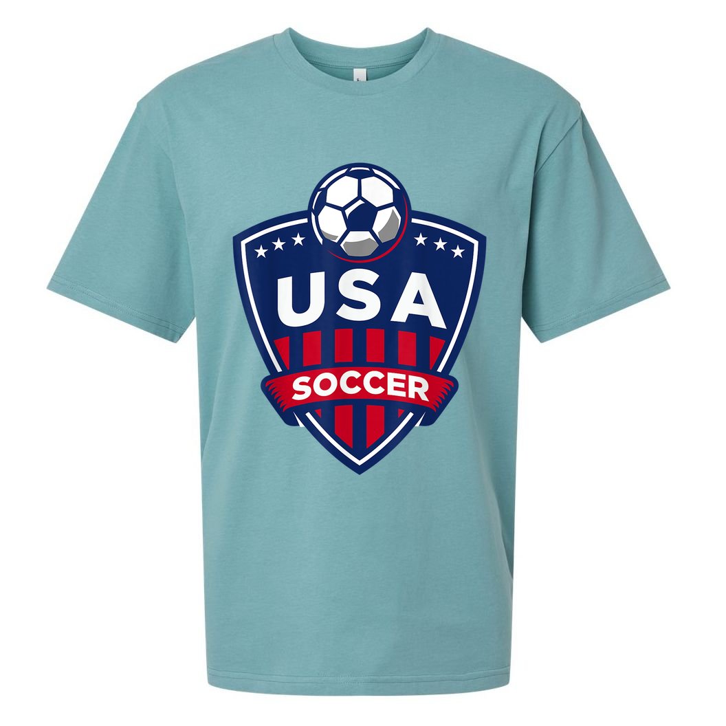 USA Soccer Team Support The Team Shirt USA Flag Football TShirt Sueded Cloud Jersey T-Shirt
