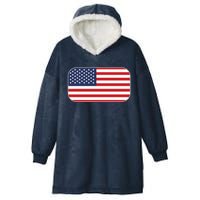 US Team Flag American Clothing For Sports Events Hooded Wearable Blanket