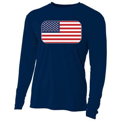 US Team Flag American Clothing For Sports Events Cooling Performance Long Sleeve Crew