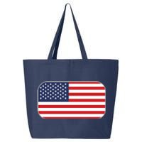 US Team Flag American Clothing For Sports Events 25L Jumbo Tote