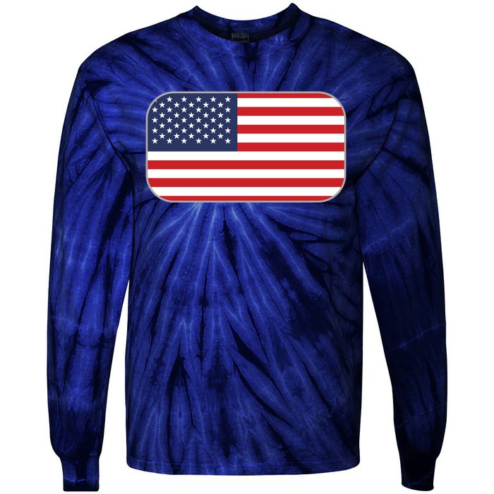 US Team Flag American Clothing For Sports Events Tie-Dye Long Sleeve Shirt