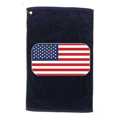 US Team Flag American Clothing For Sports Events Platinum Collection Golf Towel