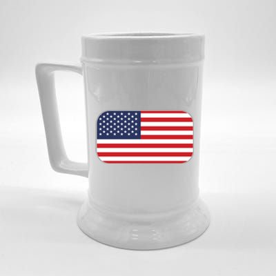 US Team Flag American Clothing For Sports Events Beer Stein