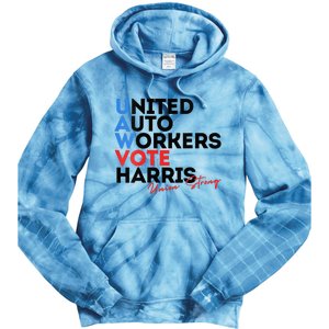 Union Strong Uaw For Harris 2024 Tie Dye Hoodie