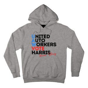 Union Strong Uaw For Harris 2024 Tall Hoodie