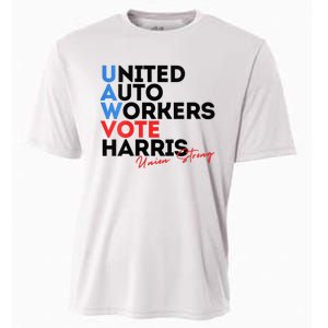 Union Strong Uaw For Harris 2024 Cooling Performance Crew T-Shirt