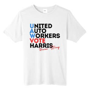 Union Strong Uaw For Harris 2024 Tall Fusion ChromaSoft Performance T-Shirt