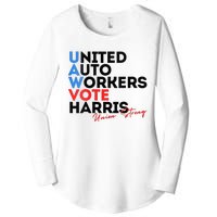 Union Strong Uaw For Harris 2024 Women's Perfect Tri Tunic Long Sleeve Shirt