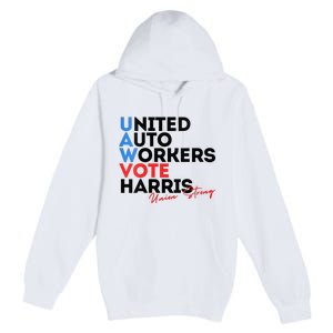 Union Strong Uaw For Harris 2024 Premium Pullover Hoodie