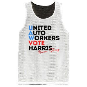 Union Strong Uaw For Harris 2024 Mesh Reversible Basketball Jersey Tank