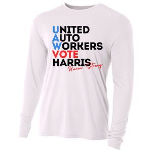 Union Strong Uaw For Harris 2024 Cooling Performance Long Sleeve Crew