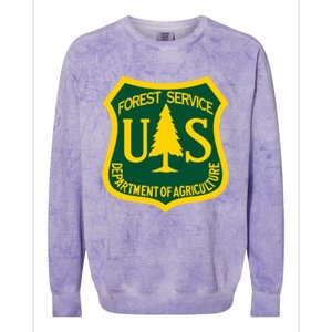 United States Us Forest Service Departt Of Agriculture Gift Colorblast Crewneck Sweatshirt