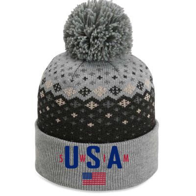 Usa Swim  Usa Summer Swimming 2024 Games The Baniff Cuffed Pom Beanie