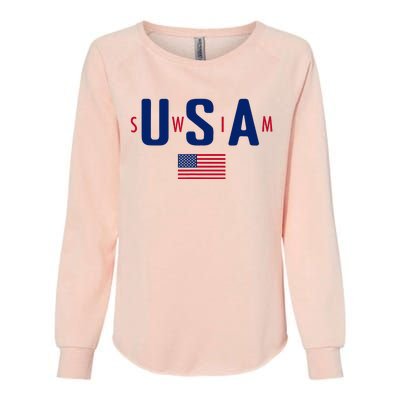 Usa Swim  Usa Summer Swimming 2024 Games Womens California Wash Sweatshirt