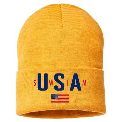 Usa Swim  Usa Summer Swimming 2024 Games Sustainable Knit Beanie