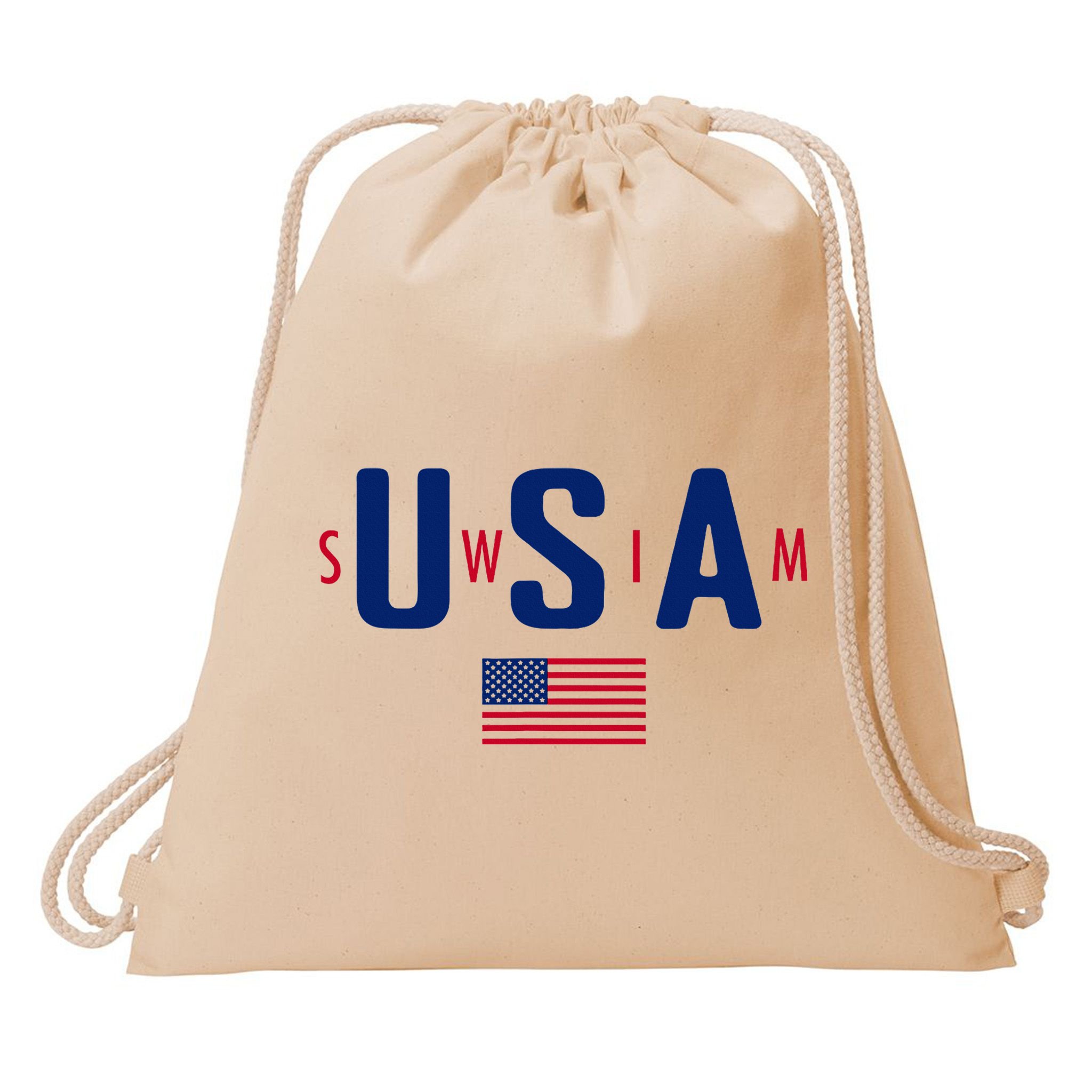 Usa Swim  Usa Summer Swimming 2024 Games Drawstring Bag