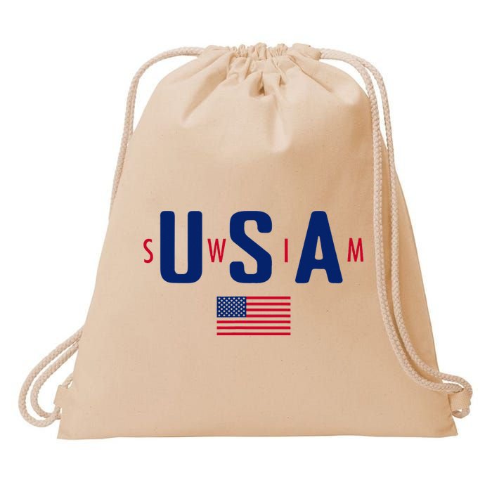 Usa Swim  Usa Summer Swimming 2024 Games Drawstring Bag