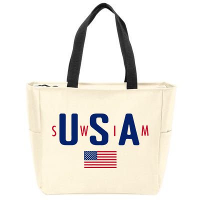 Usa Swim  Usa Summer Swimming 2024 Games Zip Tote Bag