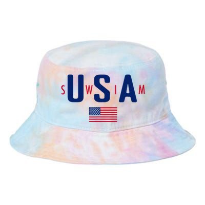 Usa Swim  Usa Summer Swimming 2024 Games Tie Dye Newport Bucket Hat