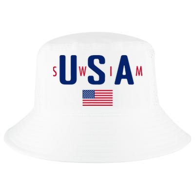 Usa Swim  Usa Summer Swimming 2024 Games Cool Comfort Performance Bucket Hat