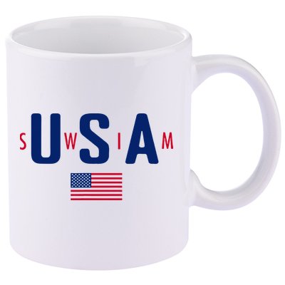 Usa Swim  Usa Summer Swimming 2024 Games 11oz C Handle Ceramic Mug