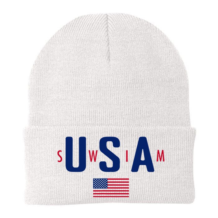 Usa Swim  Usa Summer Swimming 2024 Games Knit Cap Winter Beanie