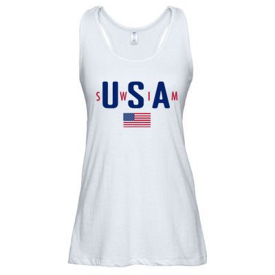 Usa Swim  Usa Summer Swimming 2024 Games Ladies Essential Flowy Tank